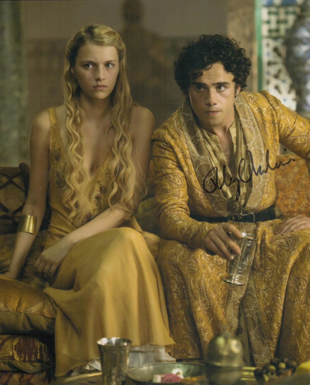 Lot 201: Toby Sebastian signed 10x8 inch Game of Thrones...