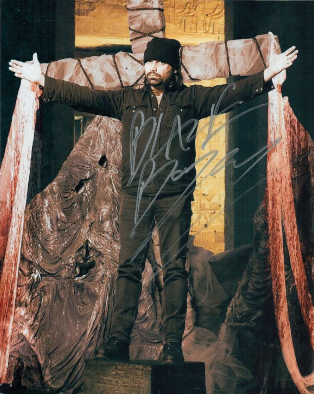 Lot 212: Blaze Bayley signed 10x8 inch colour photo. Good...