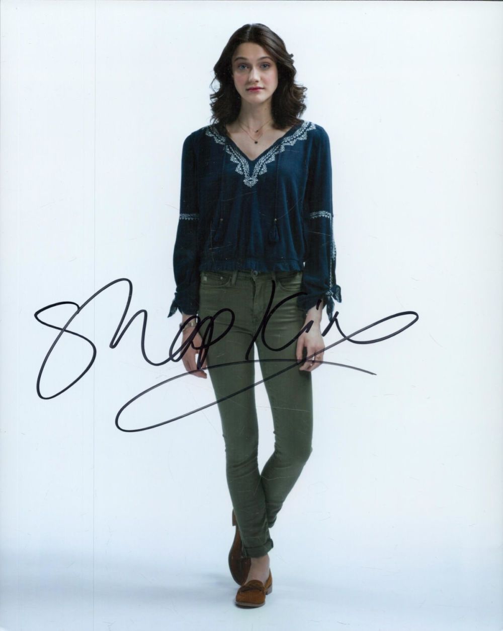 Lot 229: Sophie Hopkins signed 10x8 inch Dr Who colour...