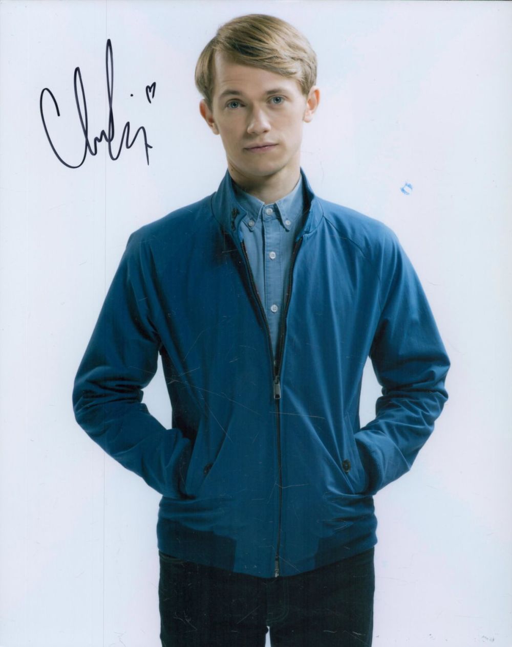 Lot 231: Greg Austin signed 10x8 inch Dr Who colour...