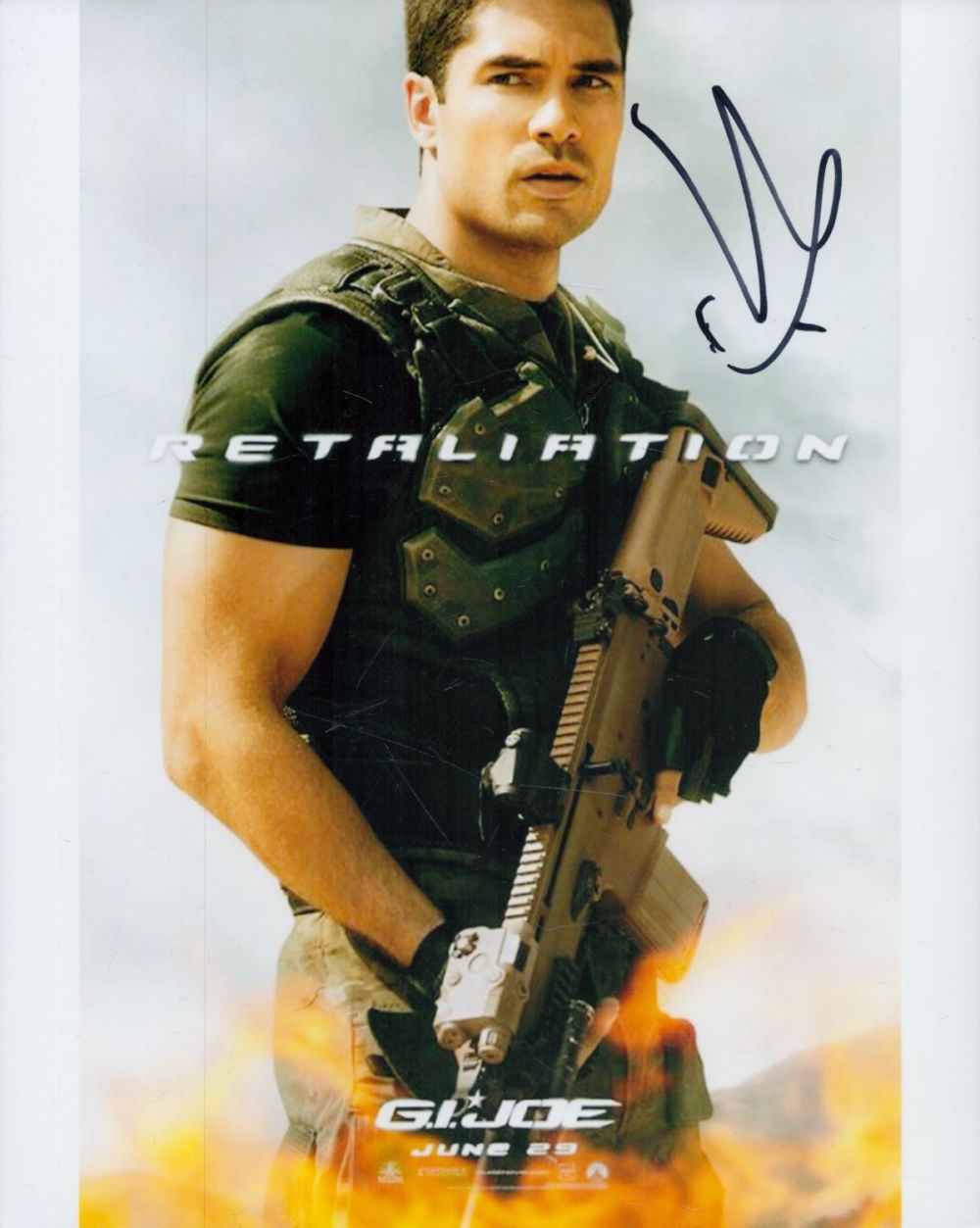 Lot 275: DJ Cotrona signed 10x8 inch colour photo. Good...