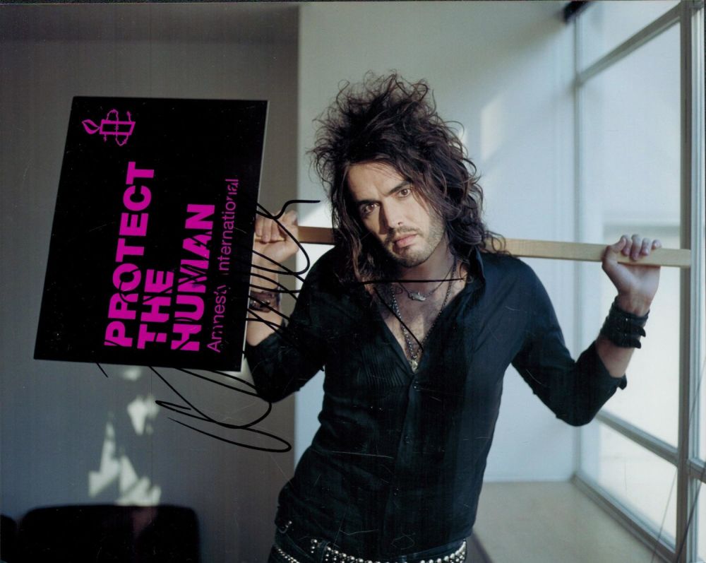 Lot 308: Russell Brand signed 10x8 inch colour photo. Good...