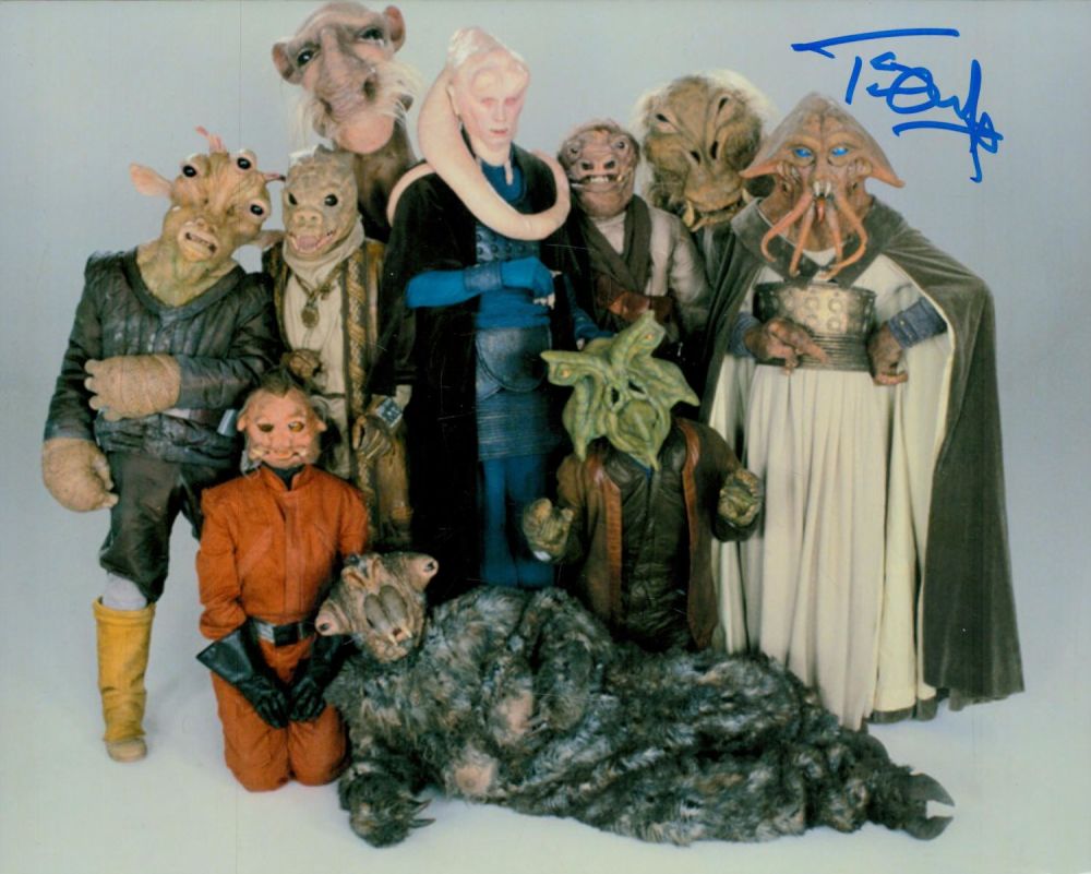 Lot 348: Tim Dry signed 10x8 inch Star Wars colour...