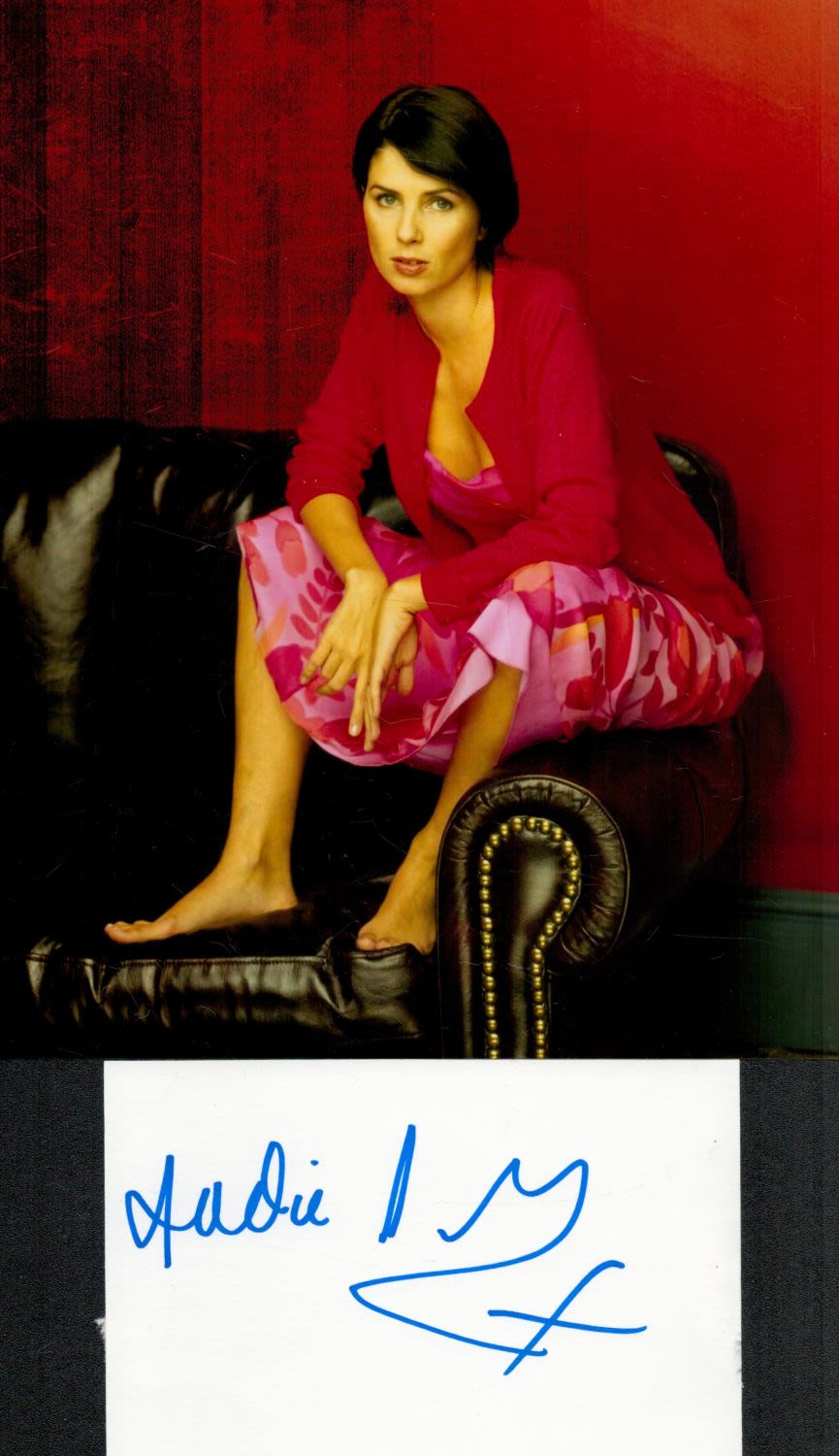 Lot 359: Sadie Frost signed 6x4 white card and 10x8...