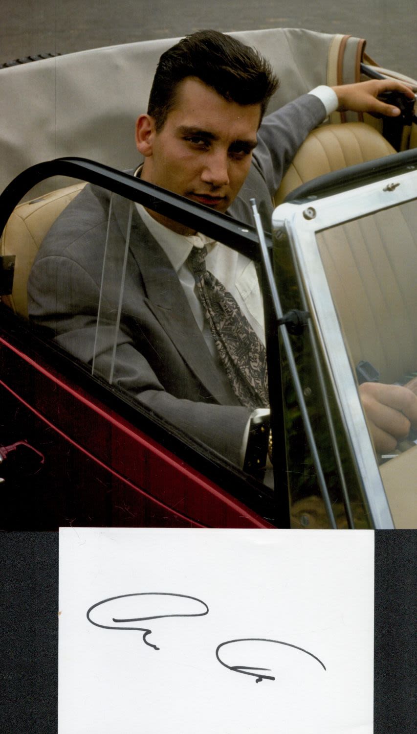 Lot 360: Clive Owen signed 6x4 white card and 10x8...