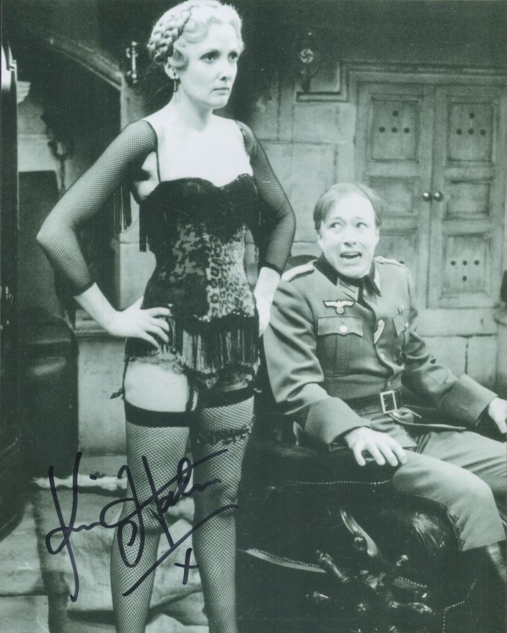 Lot 90: Allo Allo Kim Hartman as Helga signed 10...