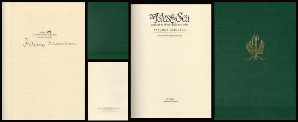 Lot 105: WW2 SAS Fitzroy Maclean signed rare, limited edition...