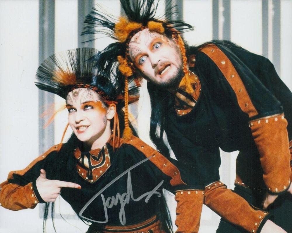 Lot 154: Amusing Toyah signed photo with comedian Kenny Everett...