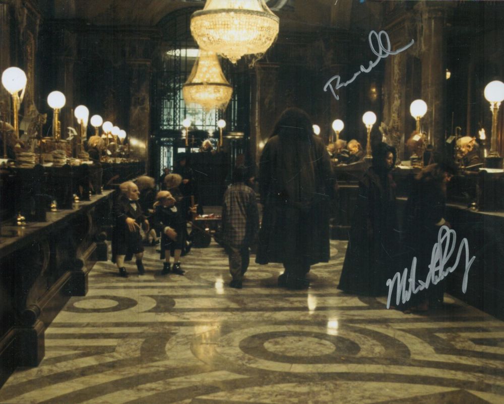 Lot 159: Harry Potter Goblins signed photo, 8x10 inch photo...