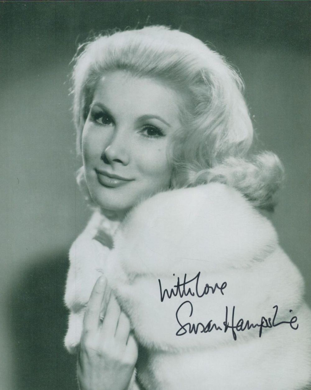 Lot 176: Susan Hampshire signed lovey young 10 x 8...