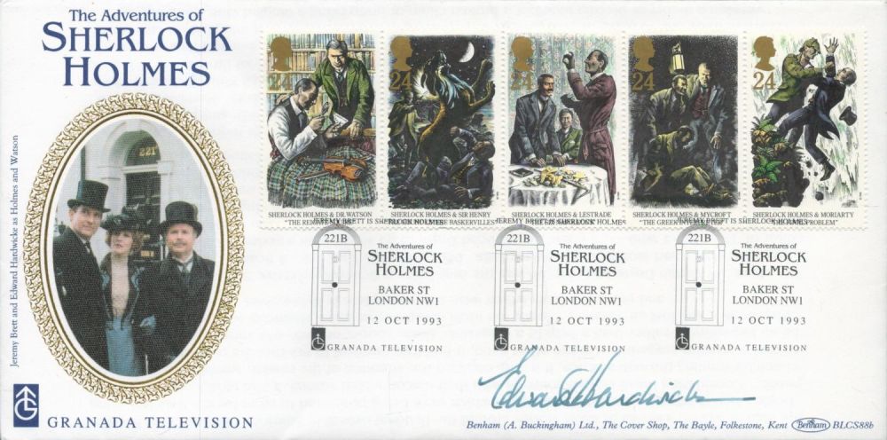 Lot 183: Edward Hardwicke signed 1993 Benham Sherlock Holmes official...