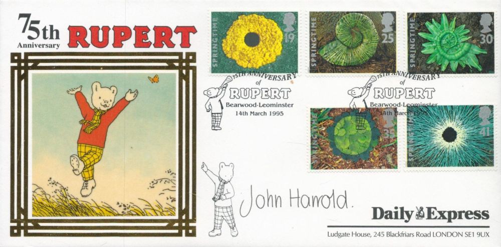 Lot 193: John Harrold signed 1995 Springtime 75th ann Rupert...