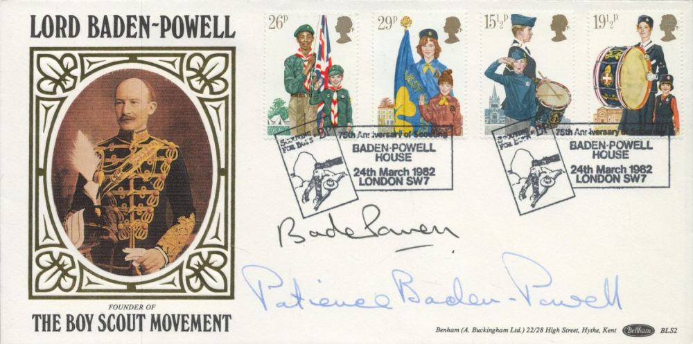 Lot 194: Lord and Lady Baden Powell signed 1982 Benham...