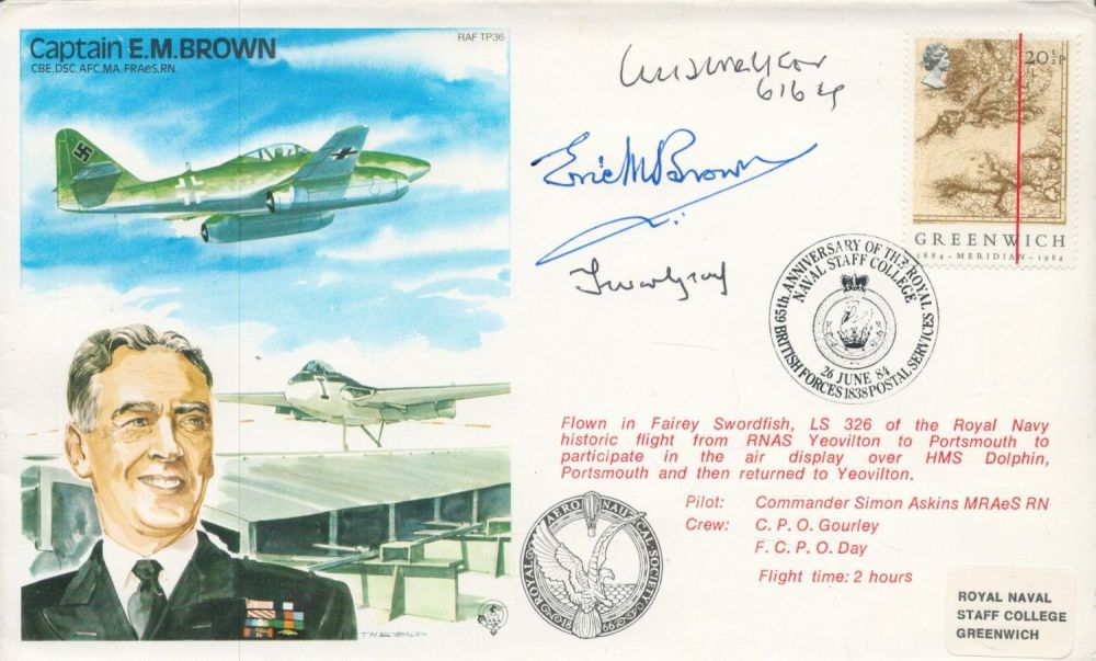Lot 197: Capt Eric Winkle Brown DSC AFC WW2 pilot...