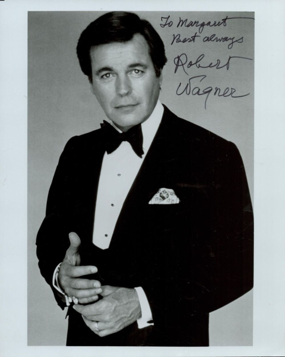 Lot 57: Robert Wagner Signed 10x8 inch Black and White...