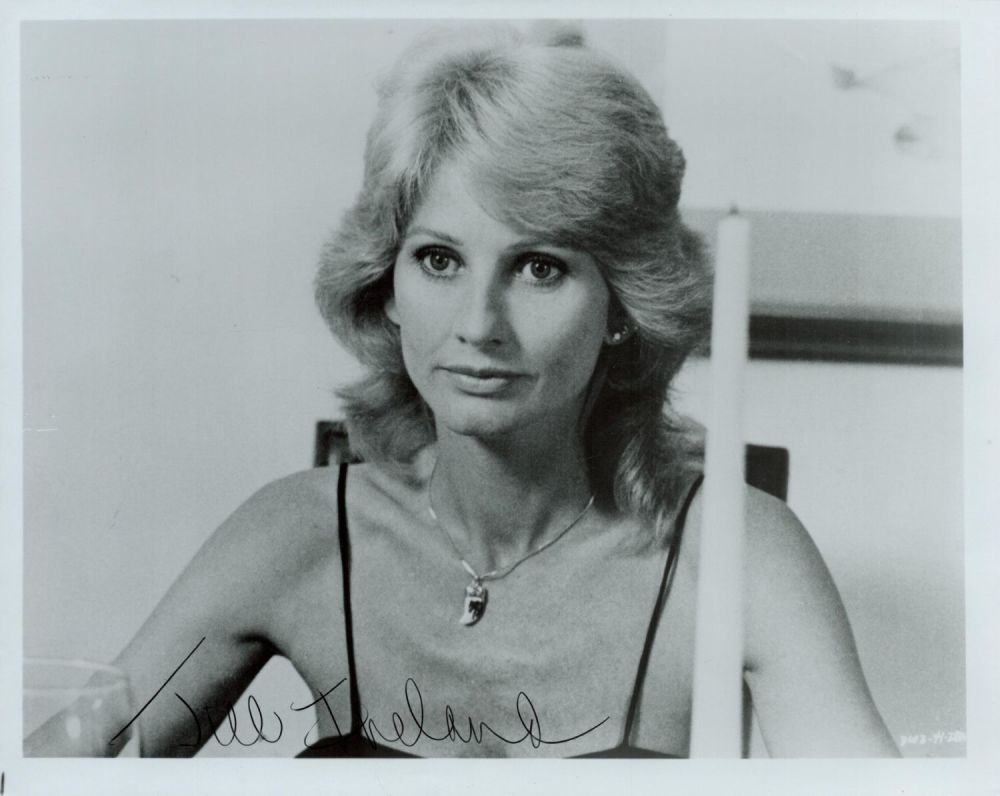 Lot 60: Jill Ireland Signed 10x8 inch Black and White...
