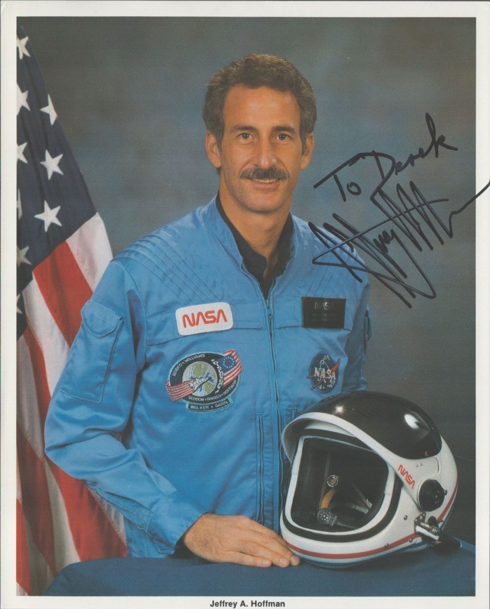 Lot 114: Astronaut Jeffrey Hoffman signed 10 x 8 inch...