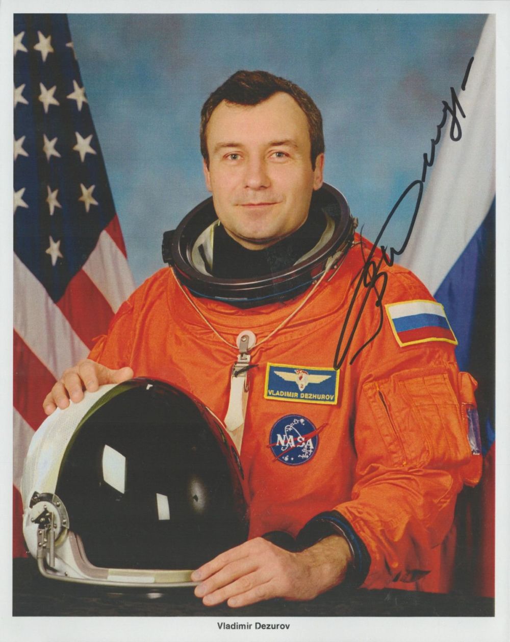 Lot 127: Astronaut Vladimir Dezurov signed 10 x 8 inch...