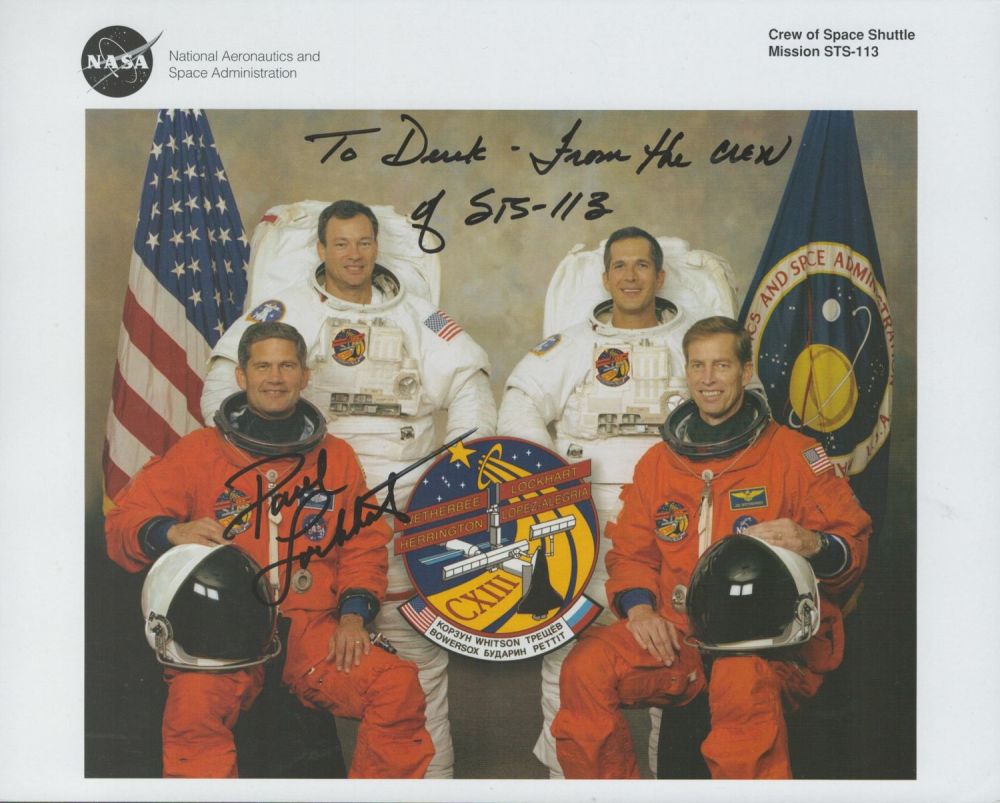 Lot 156: Space Shuttle Astronaut Paul Lockhart signed 10 x...