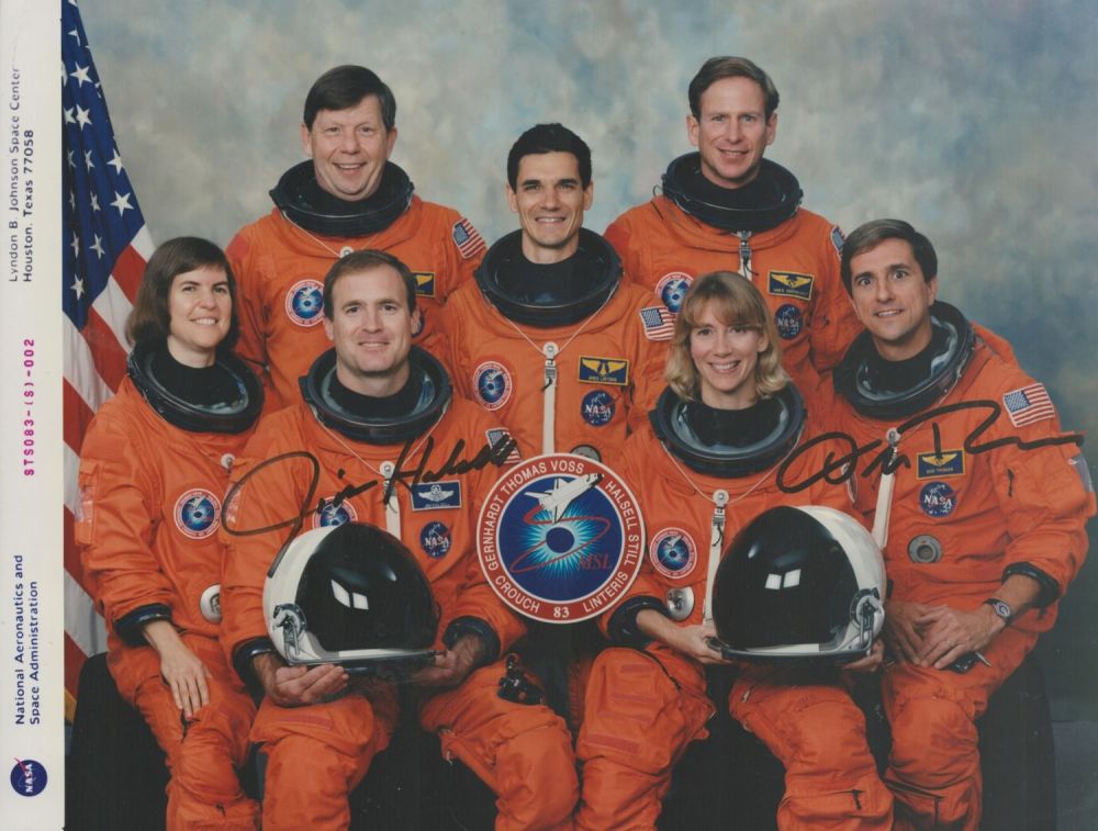 Lot 158: Space Shuttle Astronauts Don Thomas and Jim Halsell...