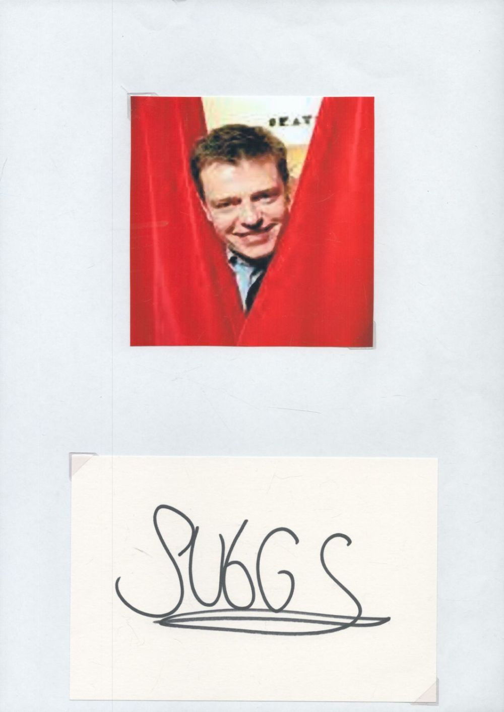 Lot 196: Music. Vocalist of Madness Graham McPherson (Suggs) Signed...