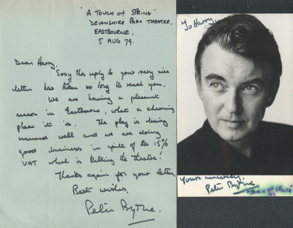 Lot 256: PETER BYRNE Dixon of Green Actor Signed 6x4...