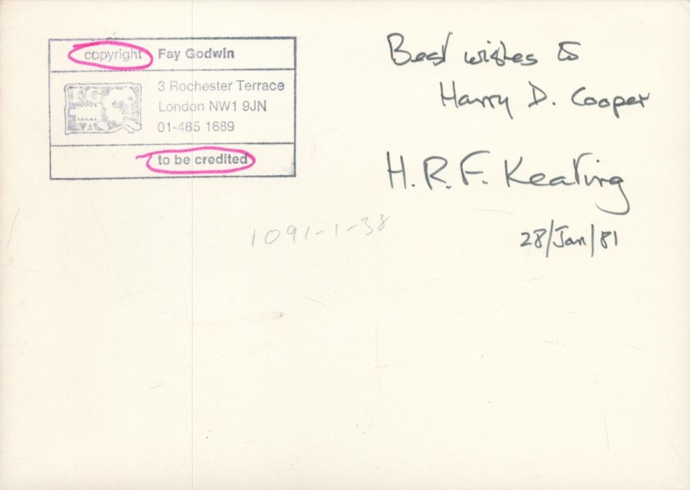 Lot 269: HRF KEATING English Crime Fiction Writer Signed 7x5...