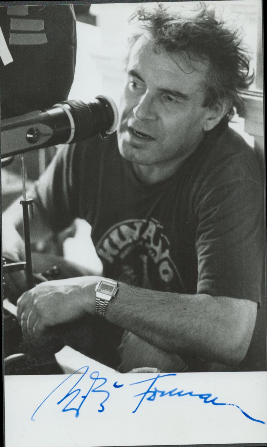 Lot 298: Czech-American film director Milos Forman signed 7.5 x...