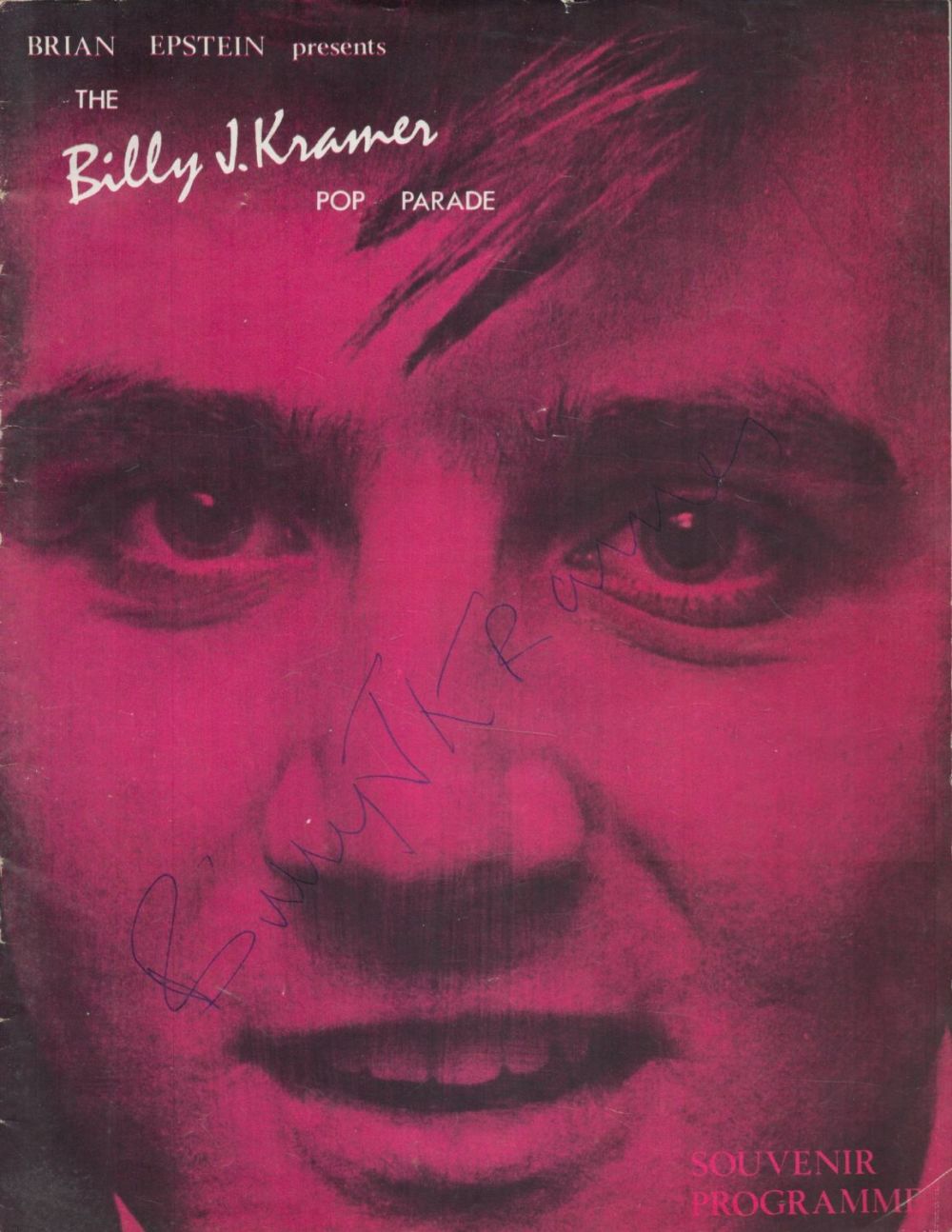 Lot 314: Billy J Kramer Singer Signed 1964 Programme Brian...
