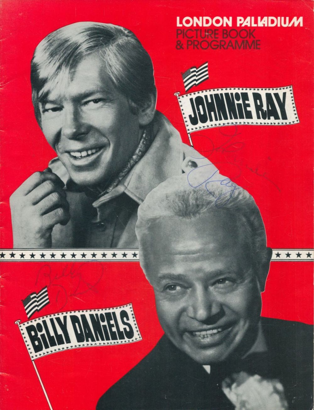 Lot 316: Johnnie Ray And Billy Daniels Singers Signed To...
