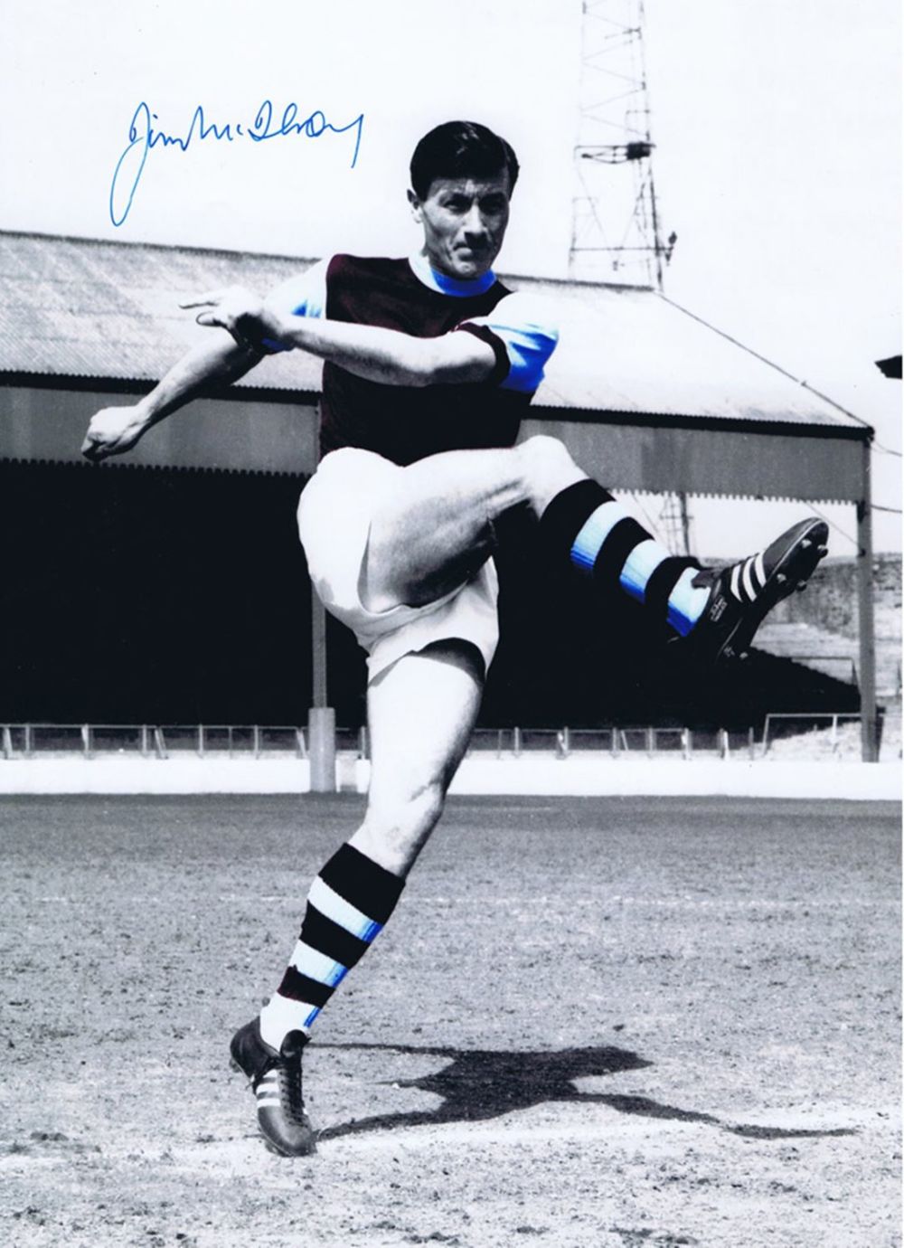Lot 354: Autographed Jimmy Mcilroy 16 X 12 Photo :...