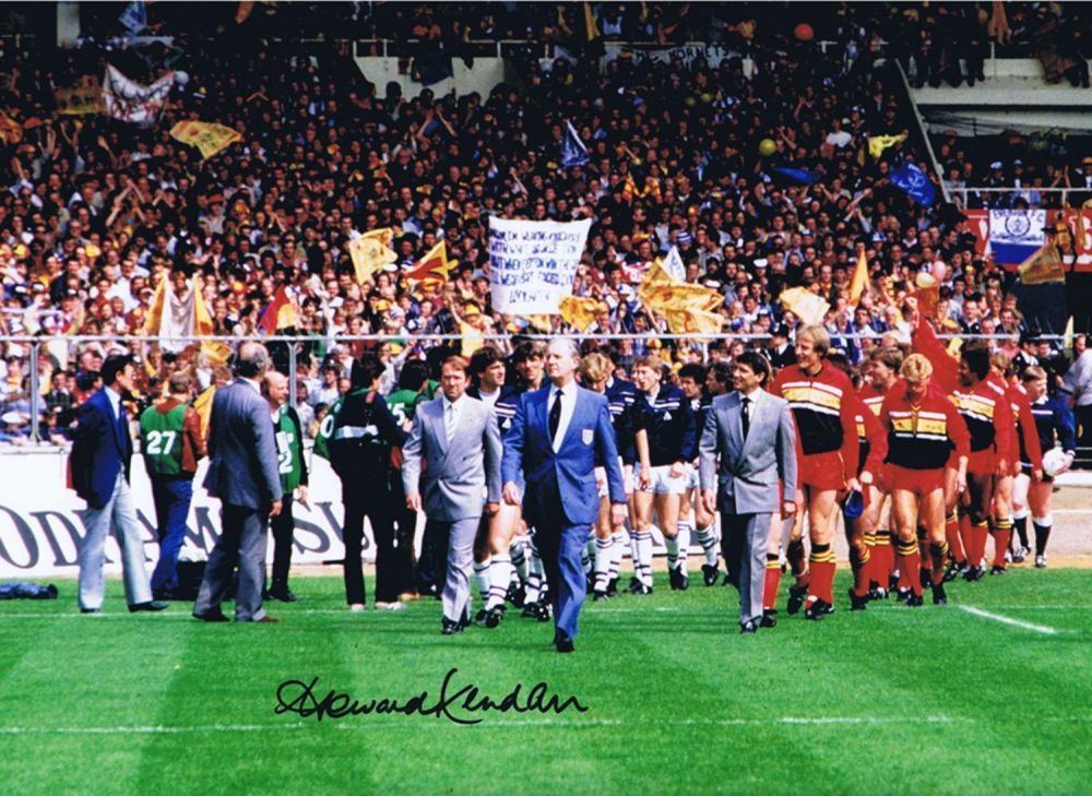 Lot 364: Autographed Howard Kendall 16 X 12 Photo :...