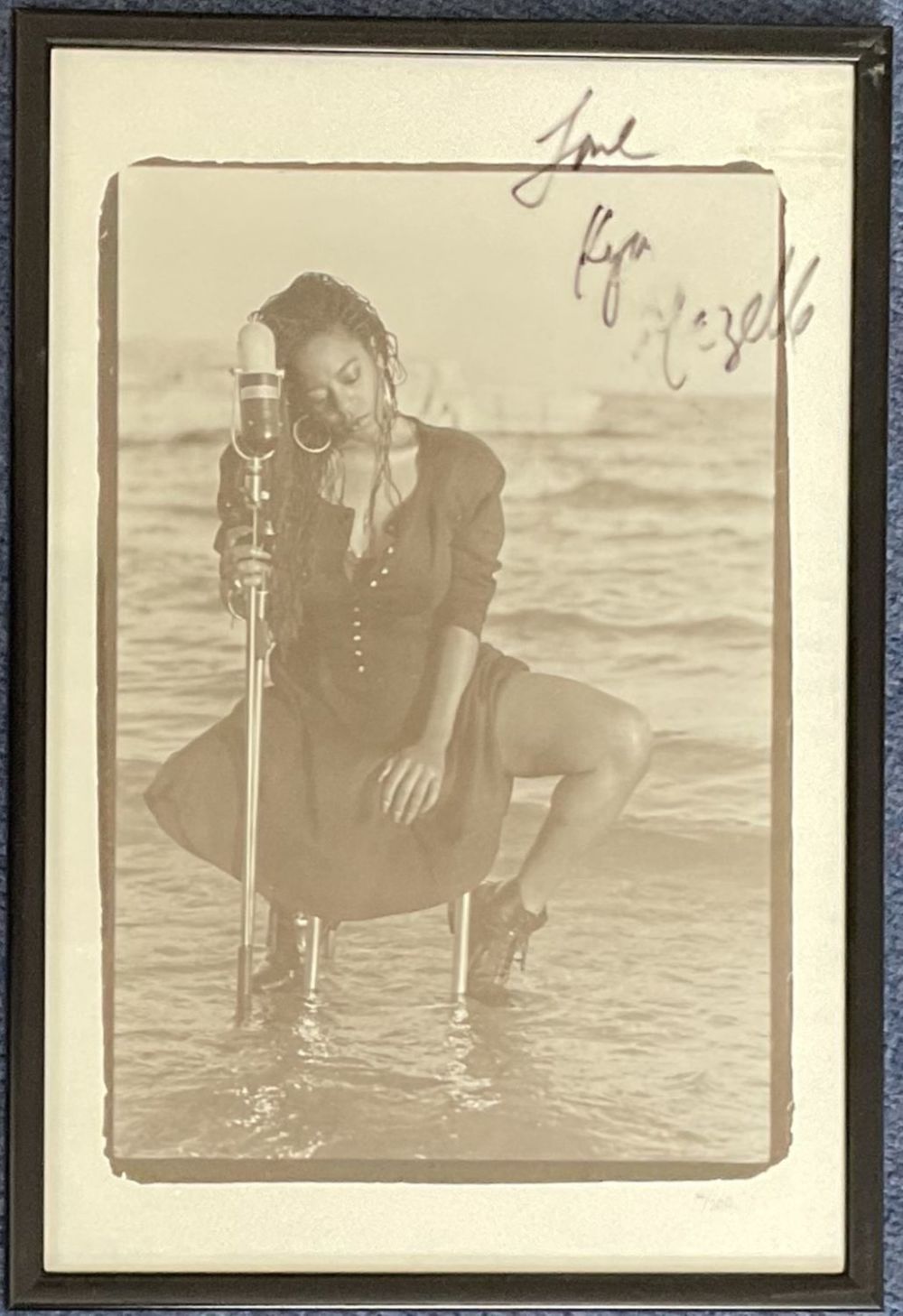 Lot 415: Music. Kym Mazelle signed on the glass of...