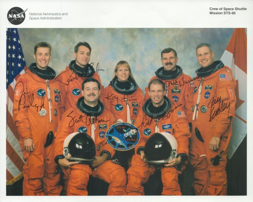 Lot 425: Space. All Members of STS-90 signed 10 x...