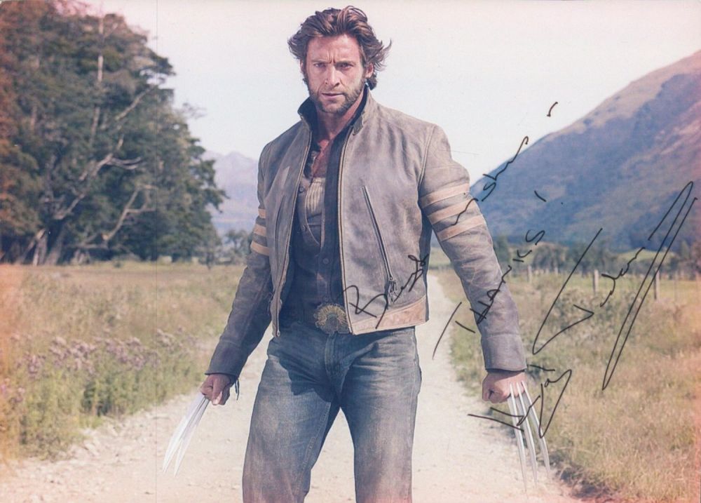 Lot 428: Tv and Film. Hugh Jackman (Wolverine) signed 5...