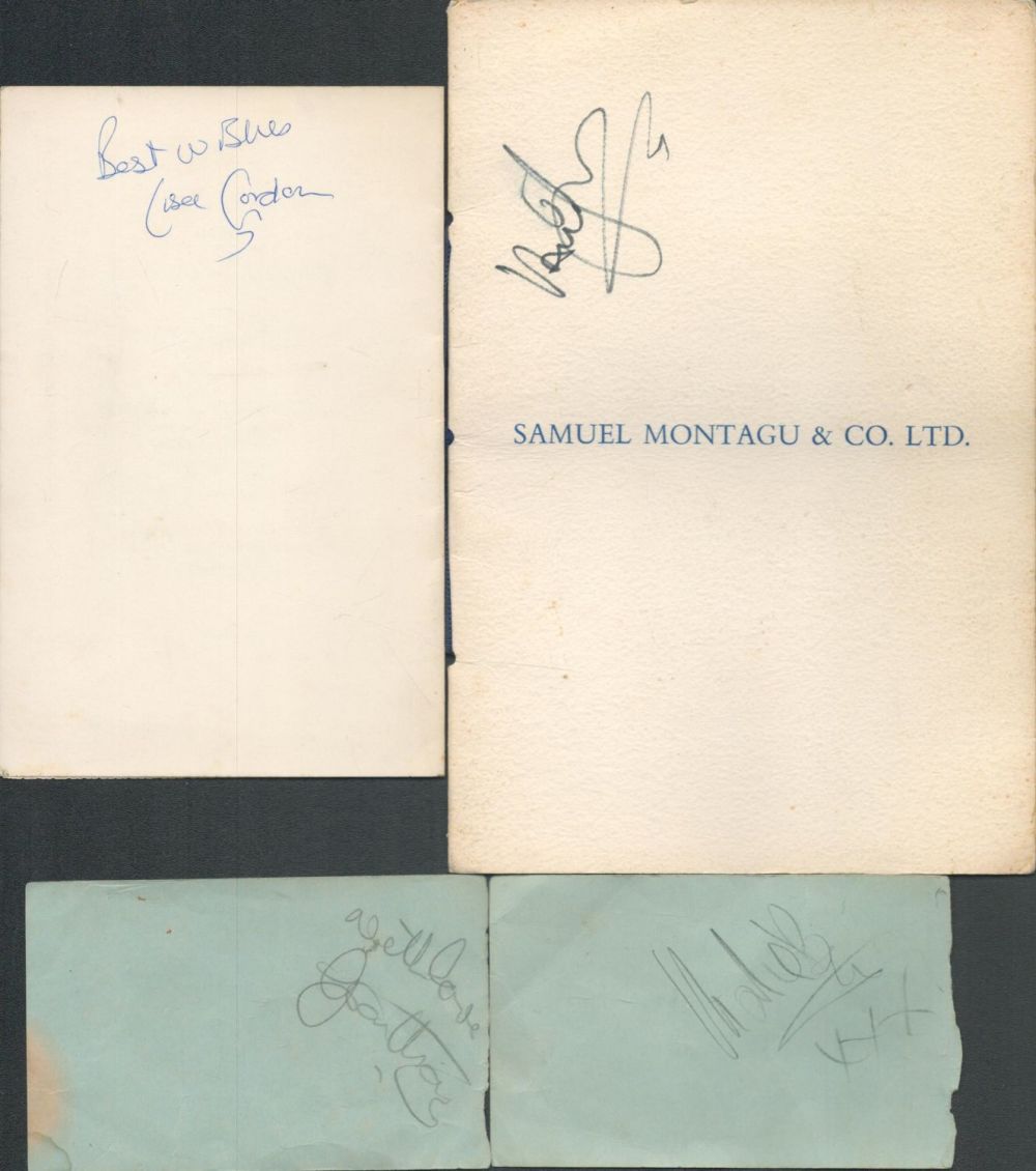 Lot 447: Collection of 4 Assorted Autographs. 2 on Samuel...
