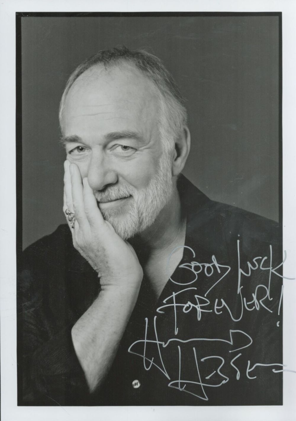 Lot 461: Howard Hesseman signed black and white photo an...