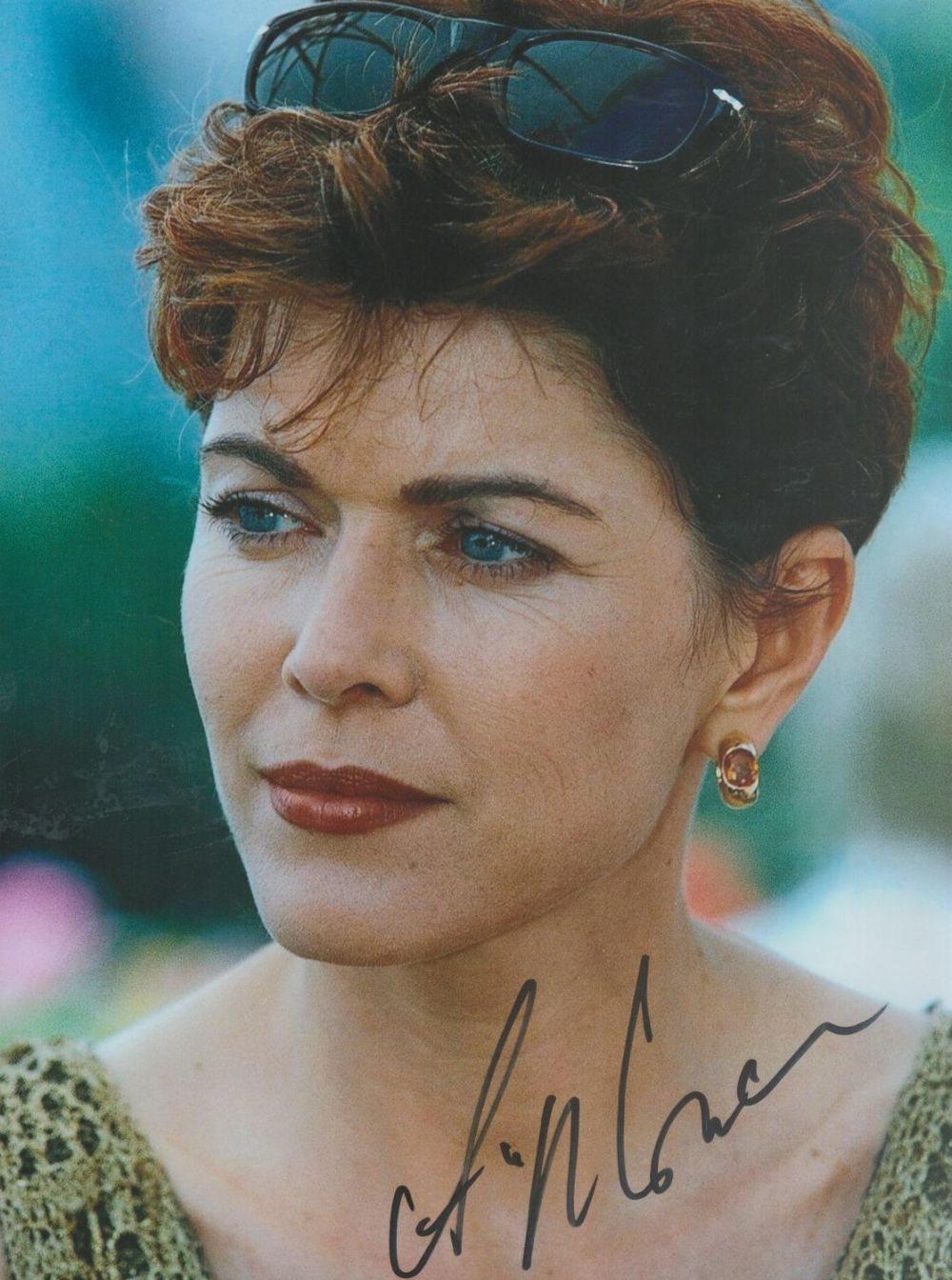 Lot 462: Anja Kruse signed colour photo German Actress. 10...