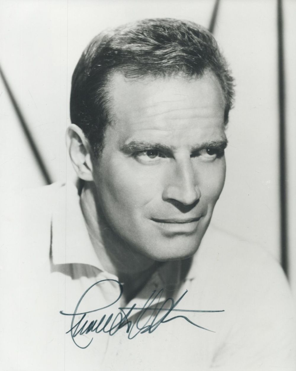 Lot 514: American Actor Charlton Heston Signed 10 x 8...