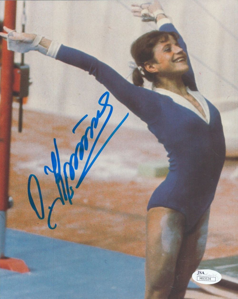 Lot 153: Olympics Olga Korbut signed 10x8 inch vintage colour...