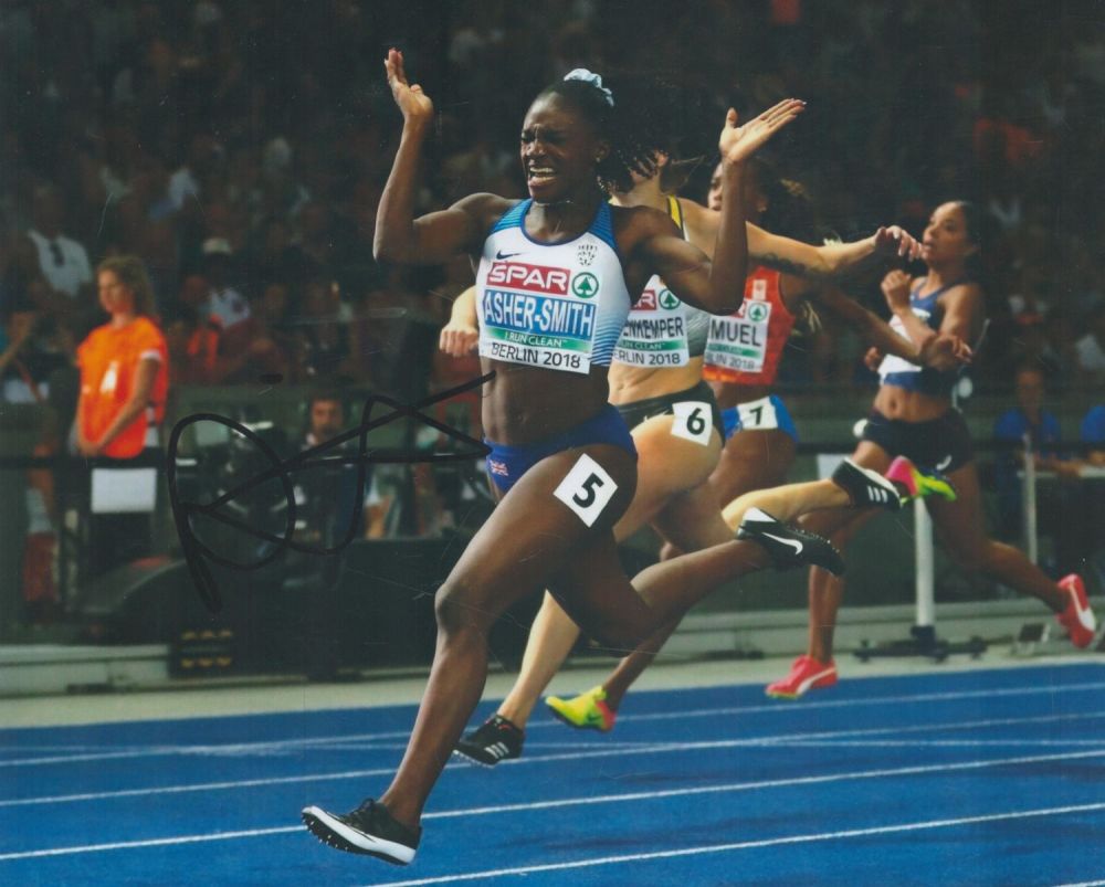 Lot 168: Athletics Dina Asher Smith signed 10x8 inch colour...