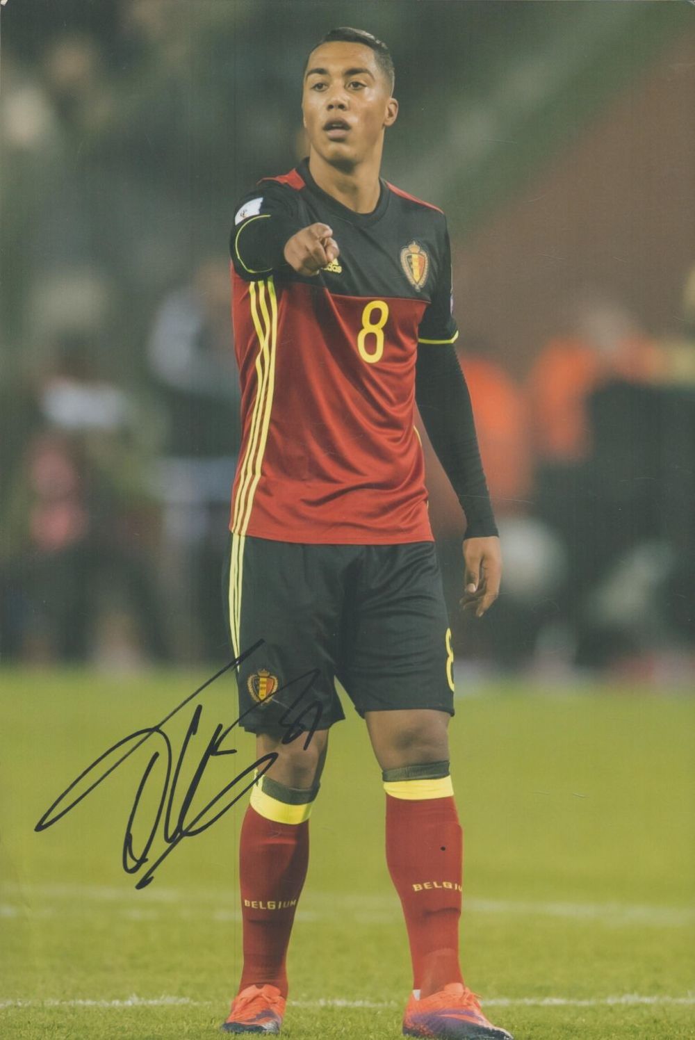 Lot 209: Football Youri Tielemans signed 12x8 inch colour photo...