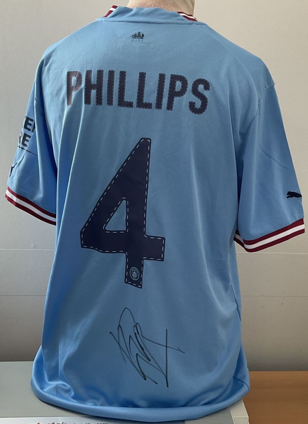 Lot 245: Football Kalvin Phillips signed Manchester City replica home...