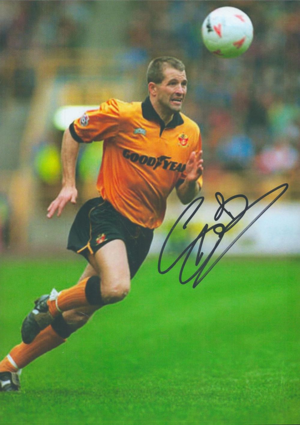 Lot 299: Football Steve Bull signed Wolverhampton Wanderers 12x8 inch...