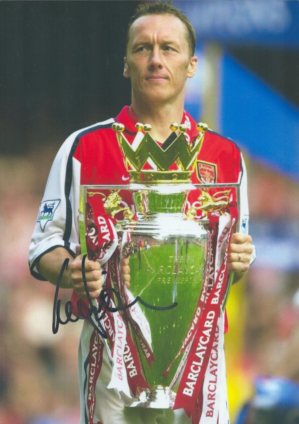 Lot 302: Football Lee Dixon signed 12x8 inch Arsenal colour...