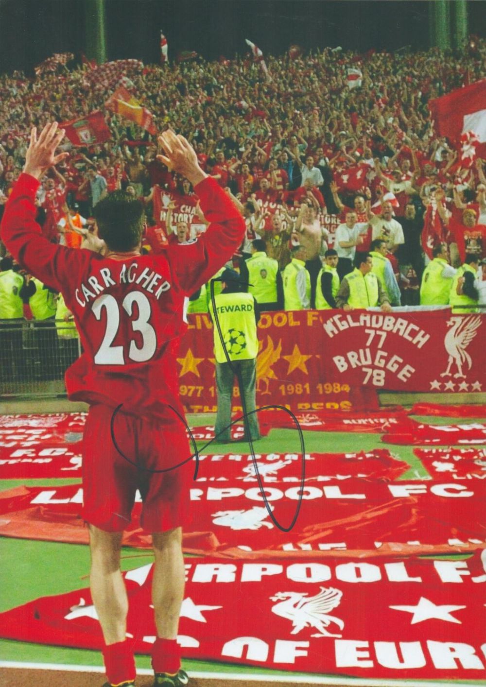 Lot 312: Football Jamie Carragher signed 12x8 inch colour photo...