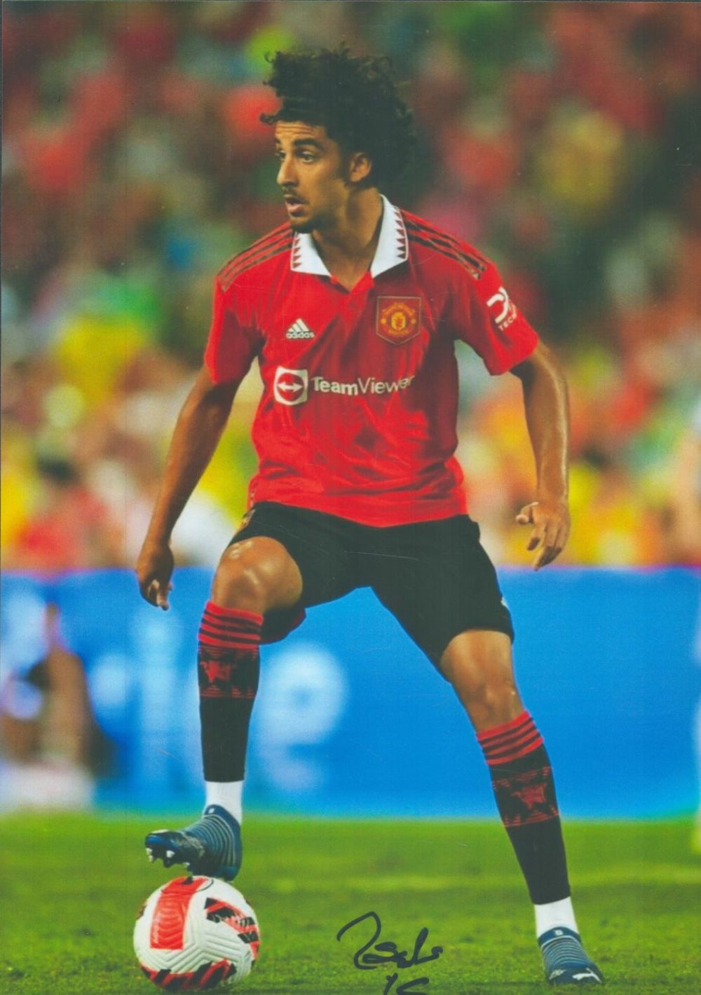 Lot 319: Football Zidane Iqbal signed Manchester United 12x8 inch...
