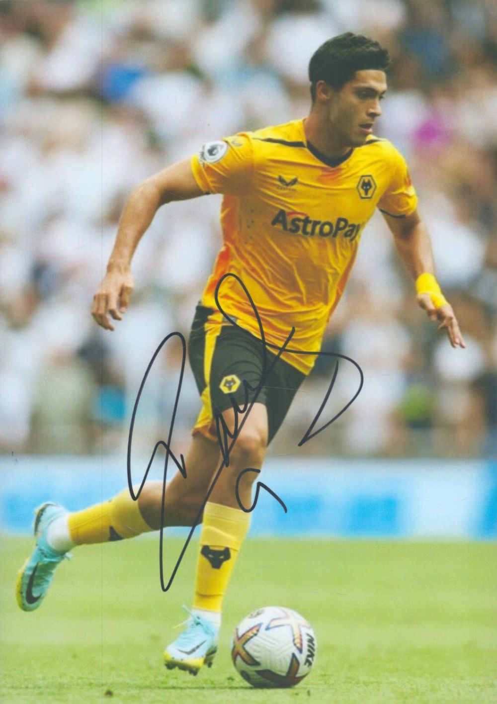 Lot 327: Football Raul Jimenez signed 12x8 inch Wolverhampton Wanderers...