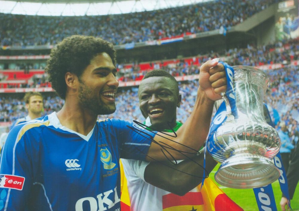 Lot 332: Football Glen Johnson signed Portsmouth 12x8 inch colour...