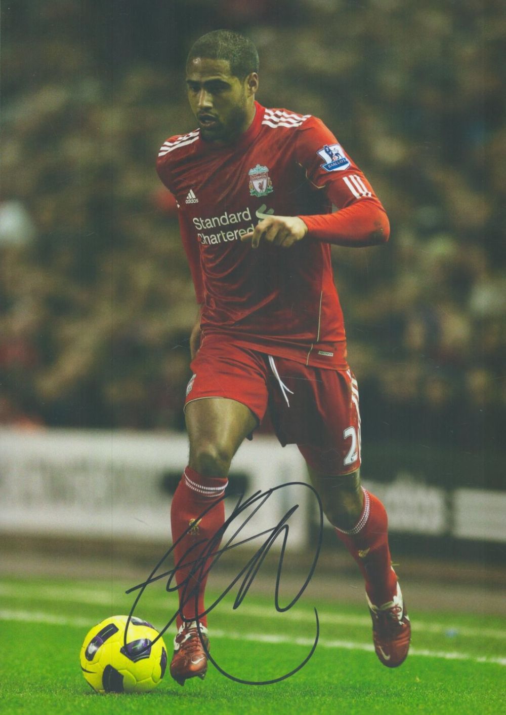 Lot 334: Football Glen Johnson signed 12x8 inch colour photo...